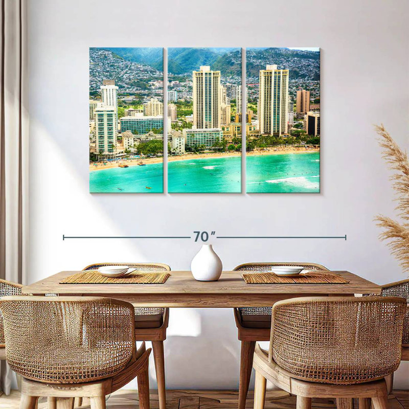 Gillard Waikiki Beach, H 36 po x l 57 po