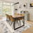 Washable Modern Bordered Hallway Rug, Non-Slip Low Pile Abstract Floral Runner for Kitchen, Laundry, Entryway, Linen-1741934923