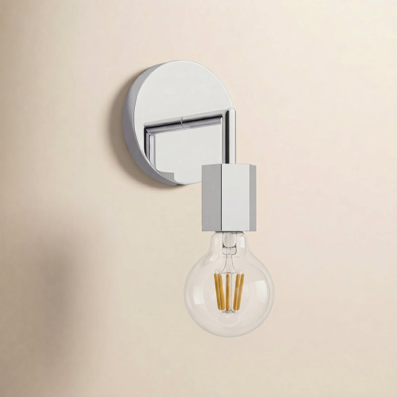 Applique murale articulée à 1 lumière Ebba, Chrome poli