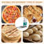 Aplatisseur de pâte à pizza manuel de 9,5 pouces réglable à la machine à pâtes 24 cm, parfait pour le pain de viande et les petits pains faits maison, convient à la cuisine et au restaurant