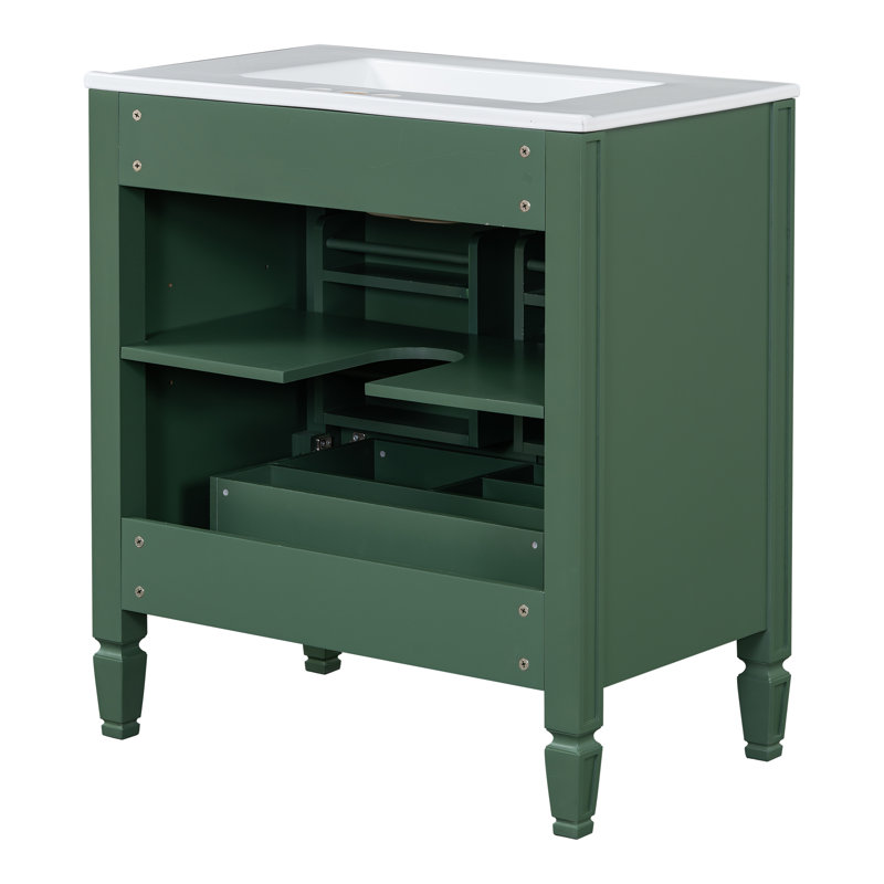 Meuble-lavabo 30 po avec lavabo, Green