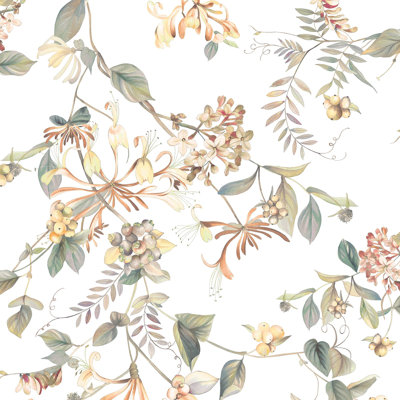 Flora Collection Summer Bouquet Wallpaper Roll