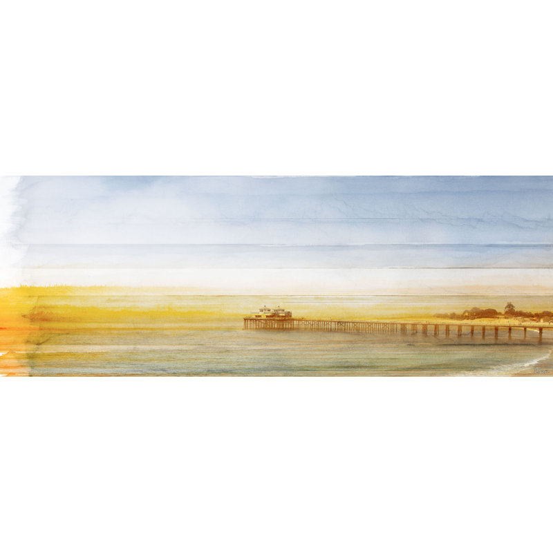 Imprimé Malibu Pier par Parvez Taj, H 20 po x l 60 po x P 1,5 po, Toile tendue