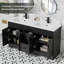 60" Double Bathroom Vanity Base Only, Sink Top Not Inlcuded-108737164
