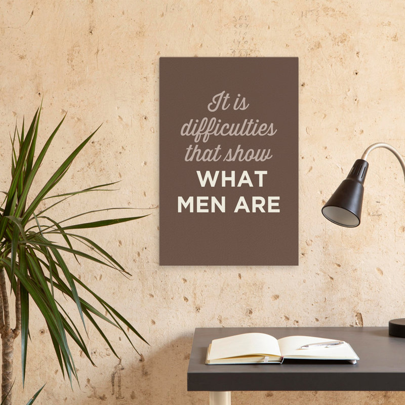 What Men Are - Art inspirant, H 24 po x l 16 po