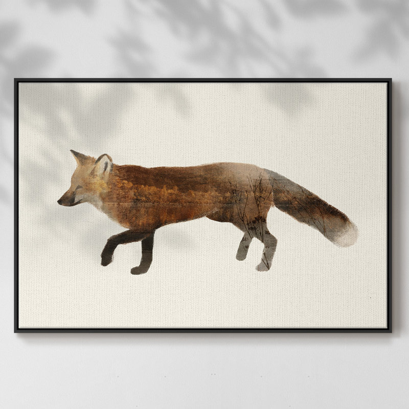 " The Wilderness VI " Painting Print, Black Framed, 27" H x 41" W x 2" D