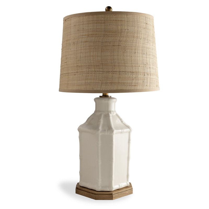Amelia Table Lamp, Cream/Brown