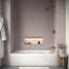 Baignoire en acier émaillé 60 po x 30 po Alcove / Tile-98619525