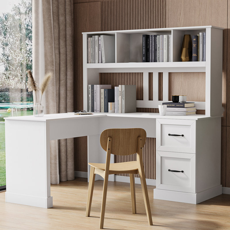 Cleon L-Shaped, White