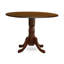 Ensemble de table de salle à manger 5 pièces moderne comprenant une table ronde en bois avec Dropleaf et 4 chaises de cuisine, 42 x 42 pouces, acajou-1248389571-1234433540