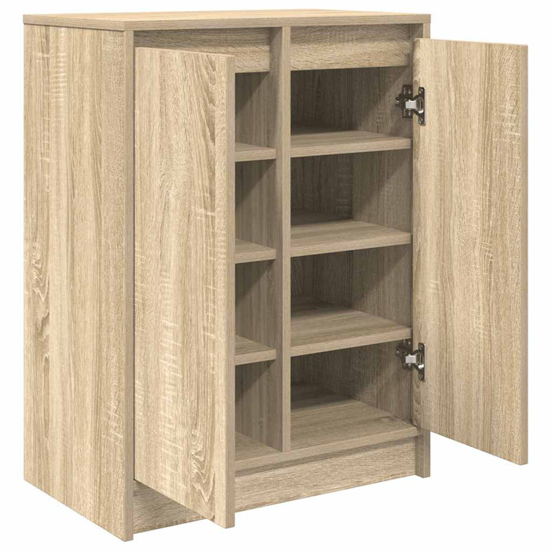 8 Pair Shoe Storage Cabinet, Sonoma Oak