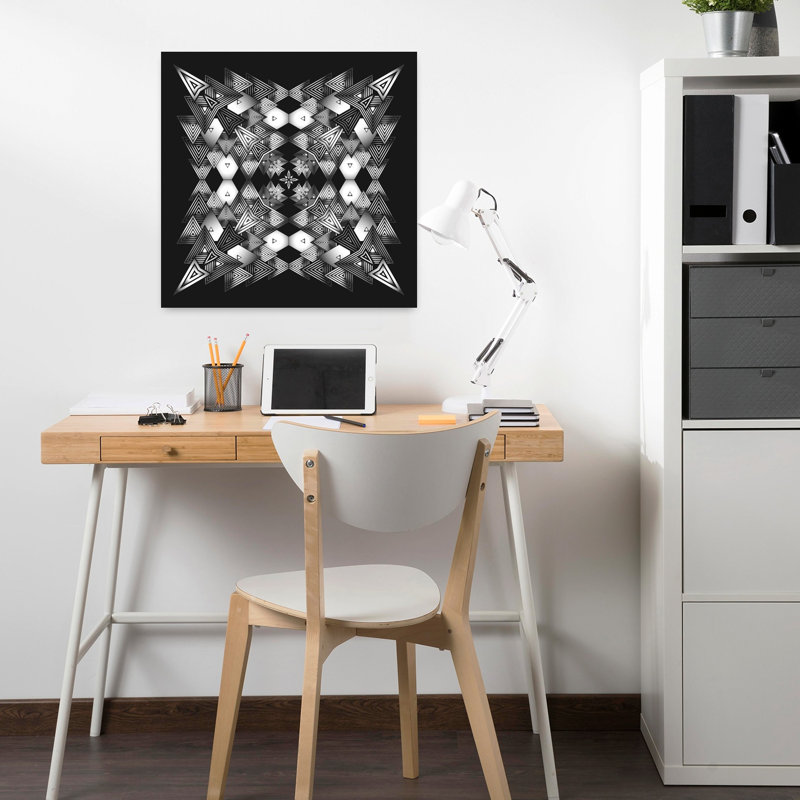 Contemporary Art Bold Geometric Modern Art, 18" H x 18" W