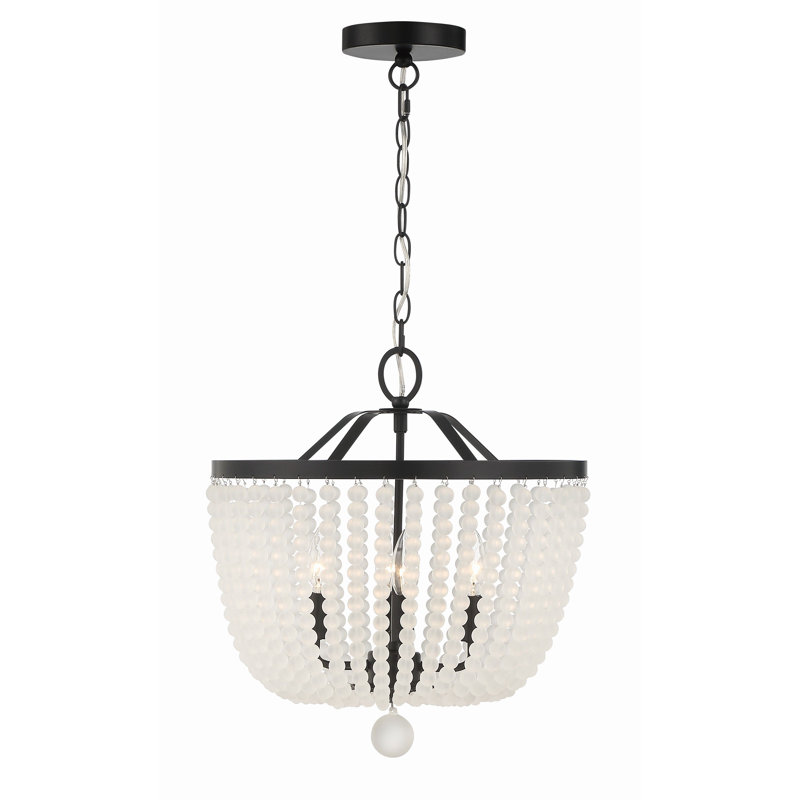 Lustre noir mat 4 lumières Fredrick