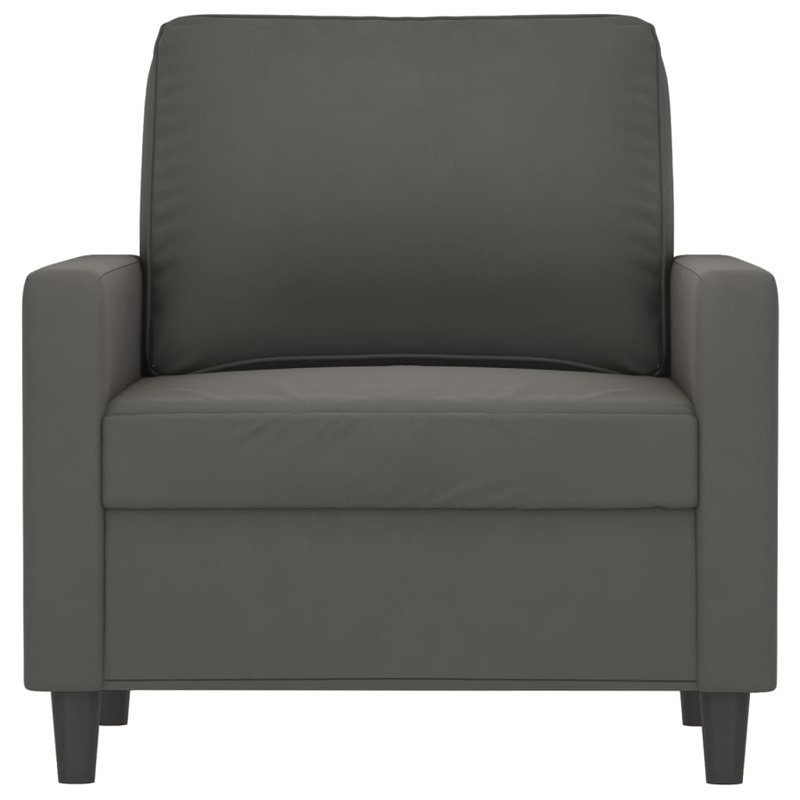 Deshanta 30.7" Upholstered Sofa, Dark Gray Velvet