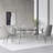 Crystine Metal Base Dining Table-992321827