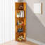 Étagère d'angle 66,54 "à 5 niveaux en bambou, l 12,60" x P 12,60 "-156778881
