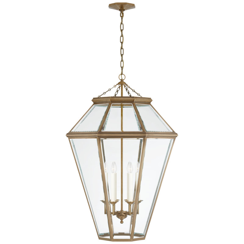 Edmund 4 - Light Chandelier, 115.5'' H x 31'' W x 31'' D, Bronze, 6 Lights