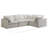 Izzybella Velvet L-Shaped Sectional Reversible-94884208