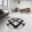 Tapis gris/noir tissé à la machine-9260280