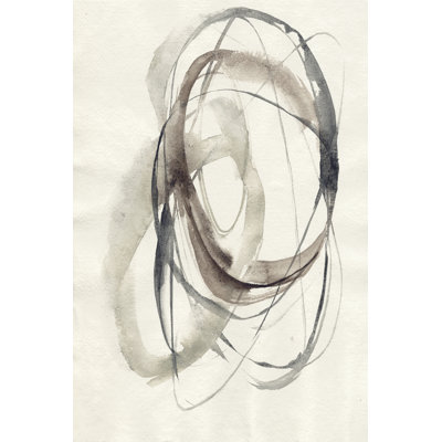 Spiral Hoops I by Jennifer Goldberger - Painting on Canvas
