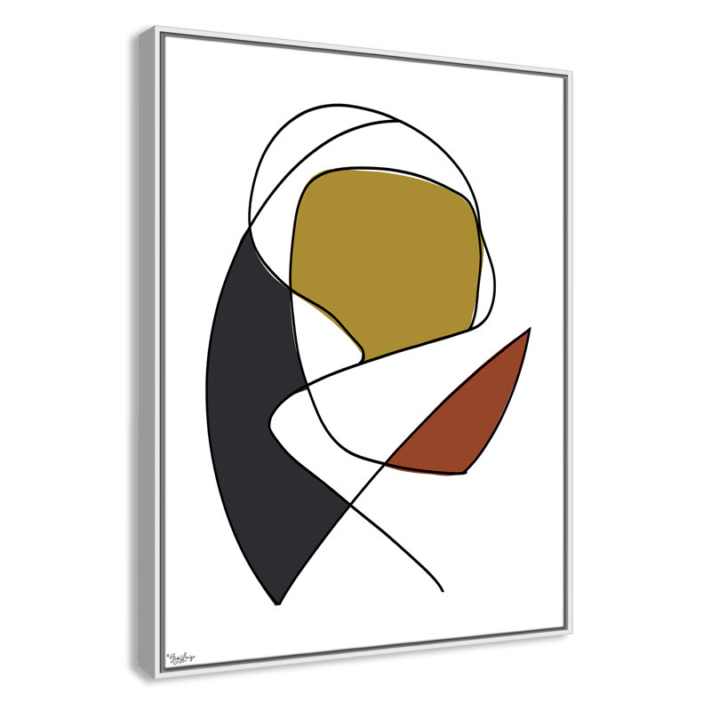 Abstract Tribeca 3, White, 41.5" H x 31.5" W x 2" D