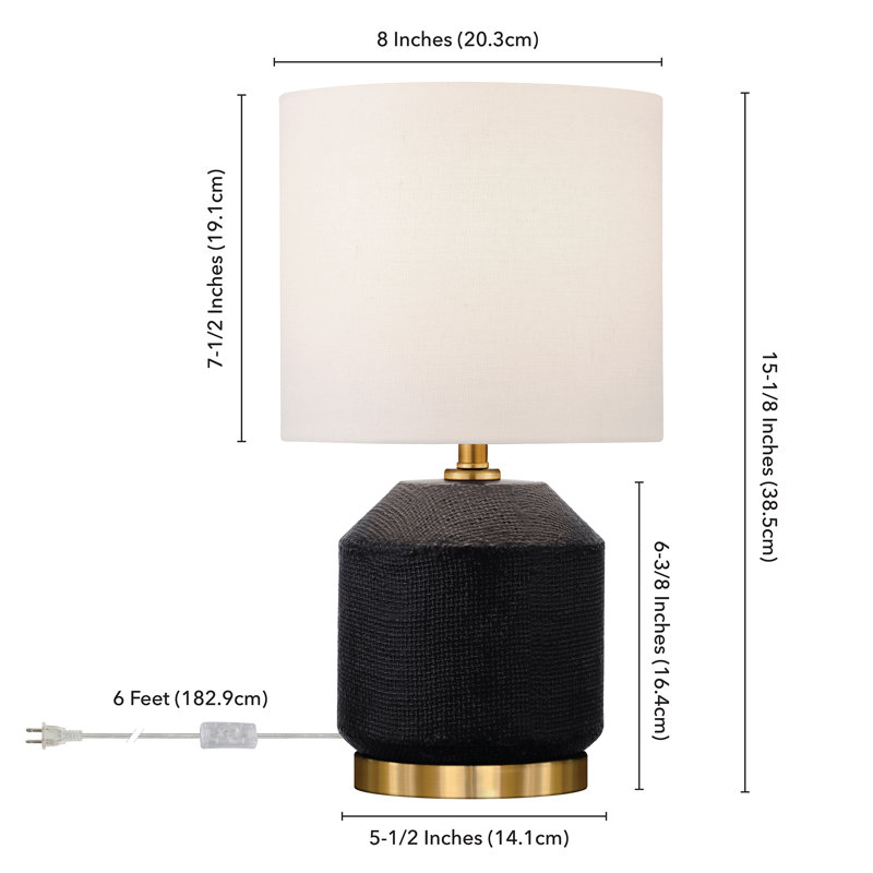 Esther Lamp, Black/Brass