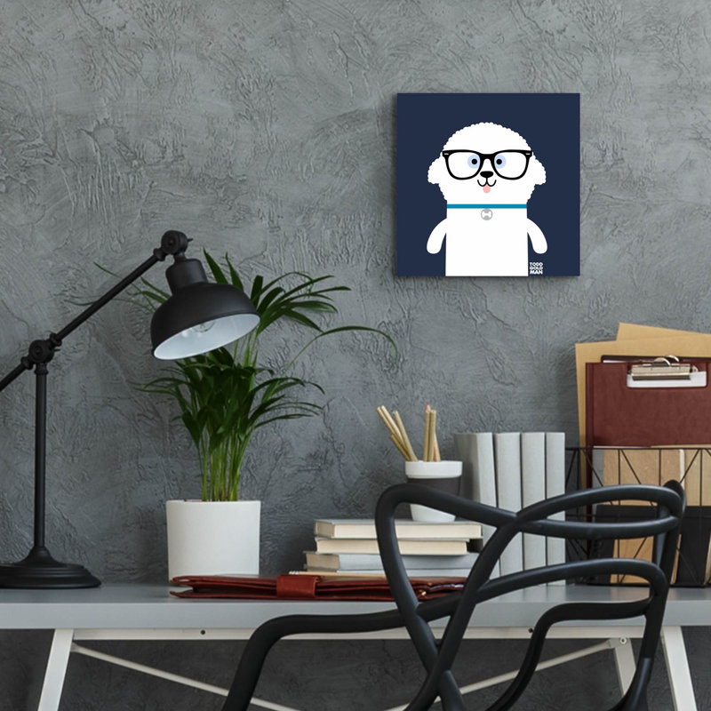 «Bow Wow Bichon Frise» par Todd Art, H 12 po x l 12 po