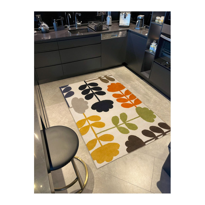Tapis coloré lavable à la machine, Sous-tapis carré 3 pi 3 po inclus
