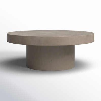 Dove Round Concrete Outdoor Coffee Table , 36'' in. W 36'' in. D