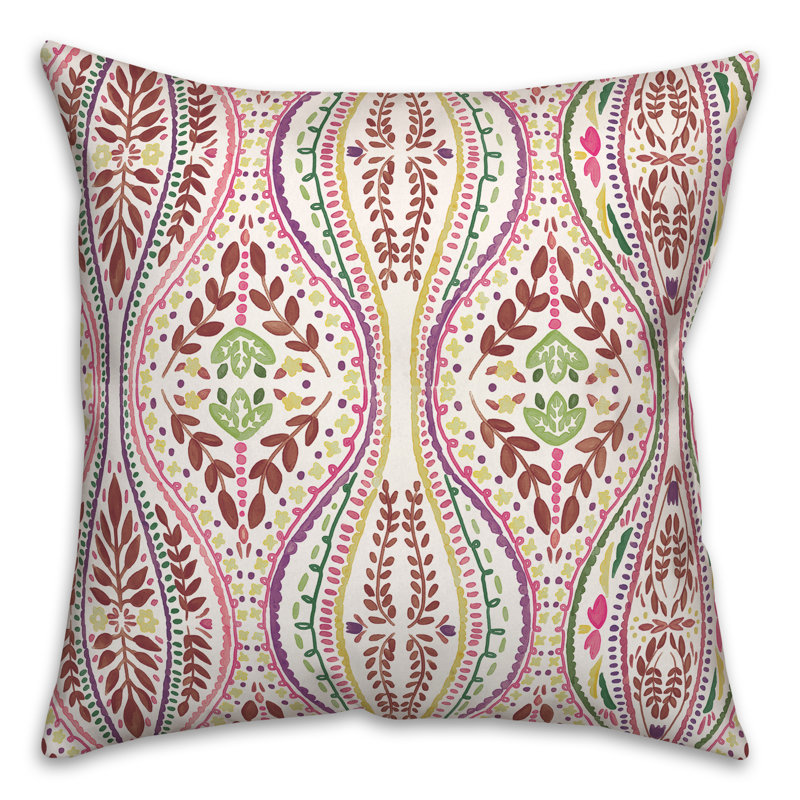 Housse et insert de coussin extérieur Adelman, Rose