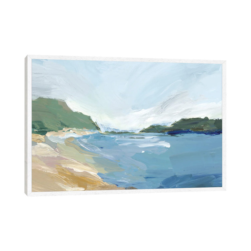 Brisk Landscape by Isabelle Z - Painting on Canvas, White Framed, 101.6 cm H x 66.04 cm W