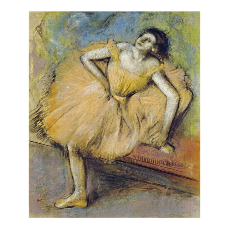 «Danseuse Assise» par Edgar Degas - Estampe numérique, H 40 po x l 32 po