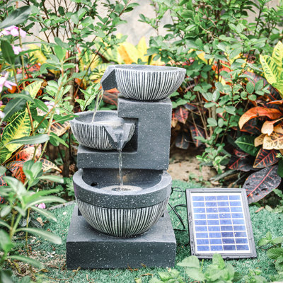 Coffield Weather Resistant Floor Fountain with Light