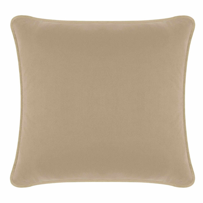 Coussin Sparkles Home Conception de Noël des Fêtes | Insertion de plumes | Lavable à la machine, Carré 20 po, Velours taupe