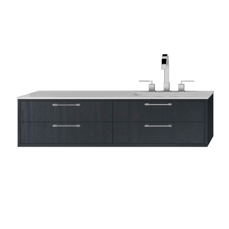 Gemelli 47.75'' W Single Bathroom Vanity Base, Ash Gray