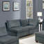 Ensemble de canapé modulaire en chenille gris modulaire de 7 pièces avec 3 pièces de coin, 3 fauteuils sans accoudoirs et 1 contreplaqué de repose-pieds
