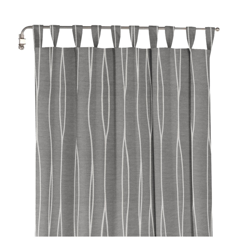Cassian Room Darkening Curtain, 135 W x 245 D cm, Dark Grey