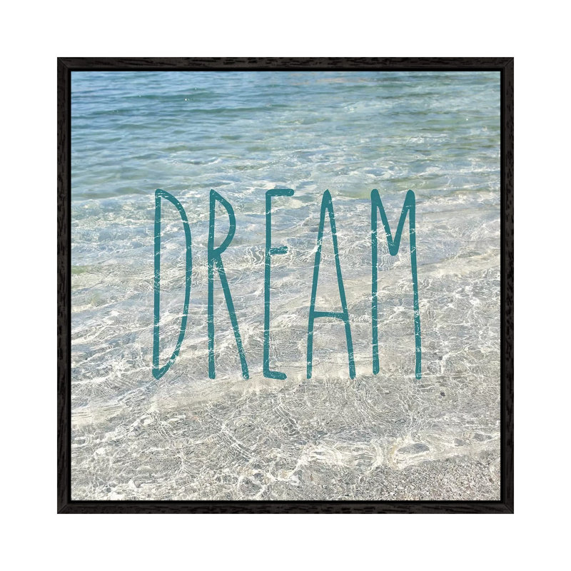 Dream In The Ocean 1 Piece Wall Art on Canvas, 66.04 cm H x 66.04 cm W, Black Framed
