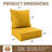 24" X 24" X 6.5" Outdoor Cushion Set Patio Chair Cushions-1257011283