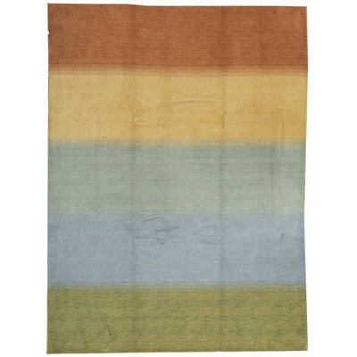 Gabbeh Wool Striped Area Rug