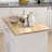Kitchen Island With Drawer, Adjustable Shelves, Solid Construction & Towel Holder Lockable Wheels, Board, Double Doors, Rack-1090539475