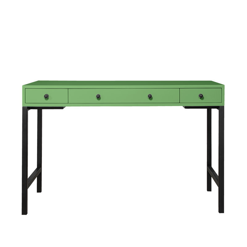 Maple Writing Desk, Bright Green