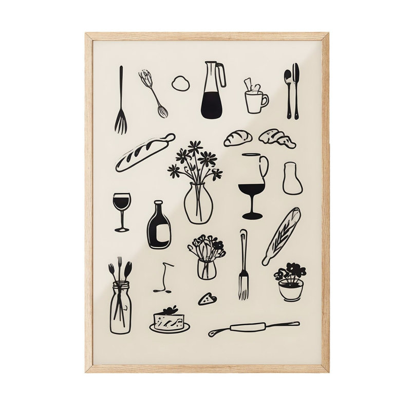 Peinture décorative encadrée