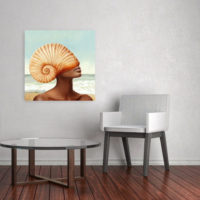 Coastal Shell Beauty Elegant Coastal Wall Art Print 1 Piece Wrapped Canvas Wall Art, 81.28cm H x 81.28cm W