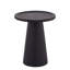  Table d'appoint en bois sculpté - Bois massif, finition naturelle et noire-919161029