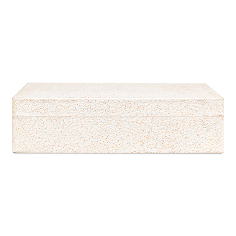 Gatsburg Handmade Decorative Box, White