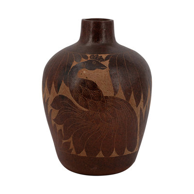 D9.1x13" Terracotta Vase for Home Decor, Flower Vase Table Centerpieces