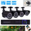 Goplus 4CH 1080N CCTV Home Security Camera System Wall Pack