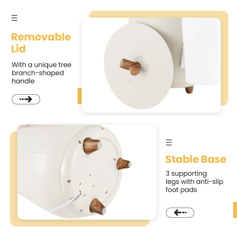 Bucket Towel Warmer, Beige