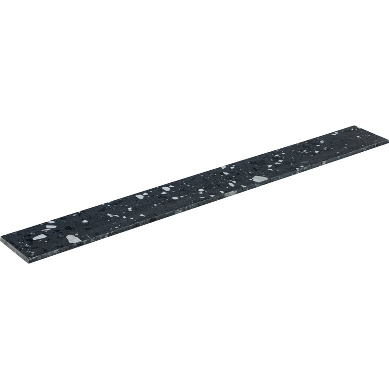 Daltile Poke 3 x 24 Bullnose Trim (Sold by the Piece), Raven Flecks